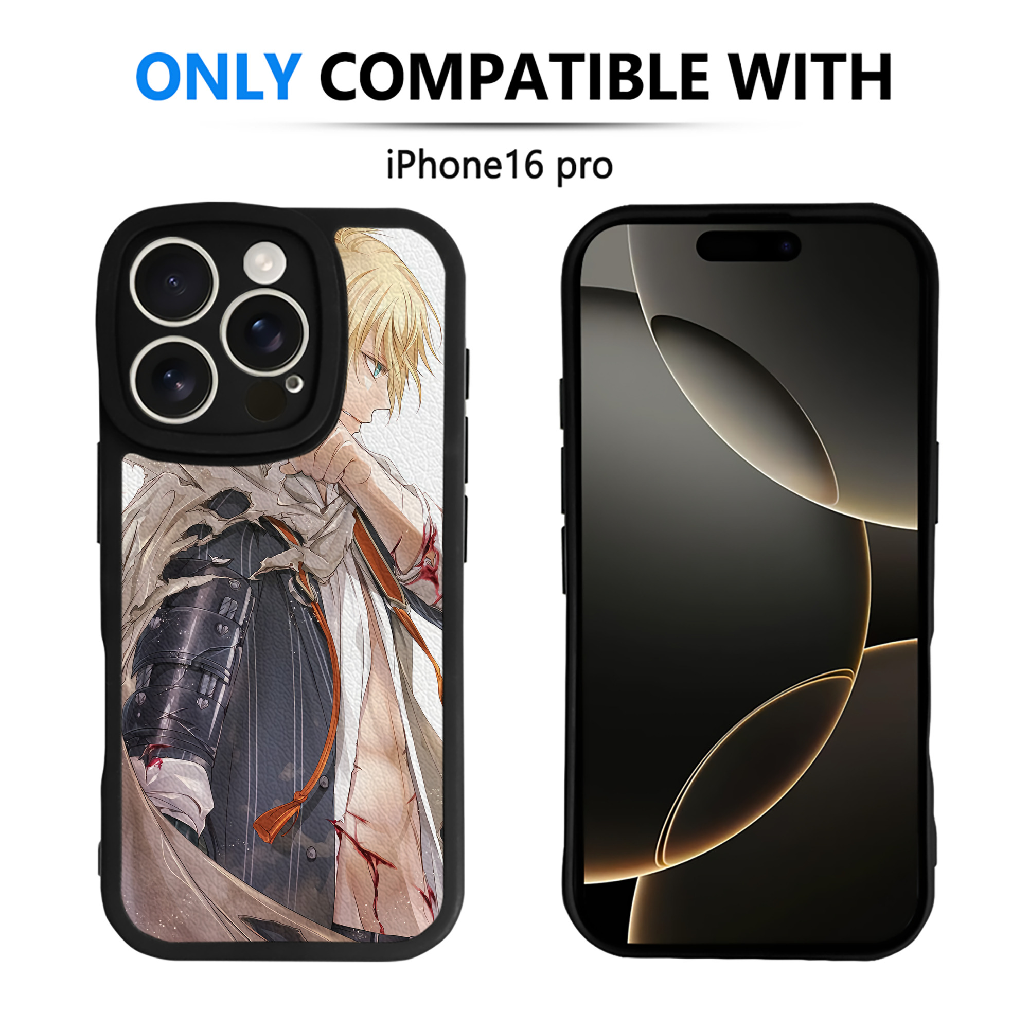 （画像用） 刀剣乱舞 Touken Ranbu 【iPhone 16シリーズ対応】シリコンスマホケース（レザー調） 材質：シリコン